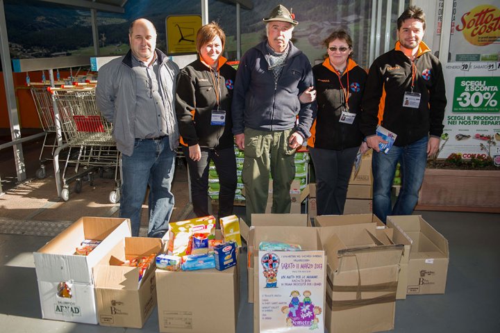 Demetra, raccolta beni Volontari del Soccorso di Donnas
