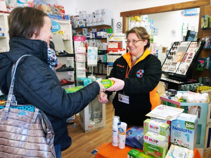 Un momento della raccolta